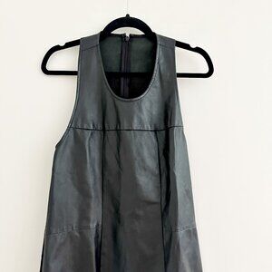 RUDSAK - Canadian Company - A-Line Leather/Fabric Sleeveless Top - L